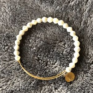 Alex and Ani White Beaded Bracelet